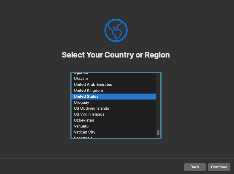 Choose your region